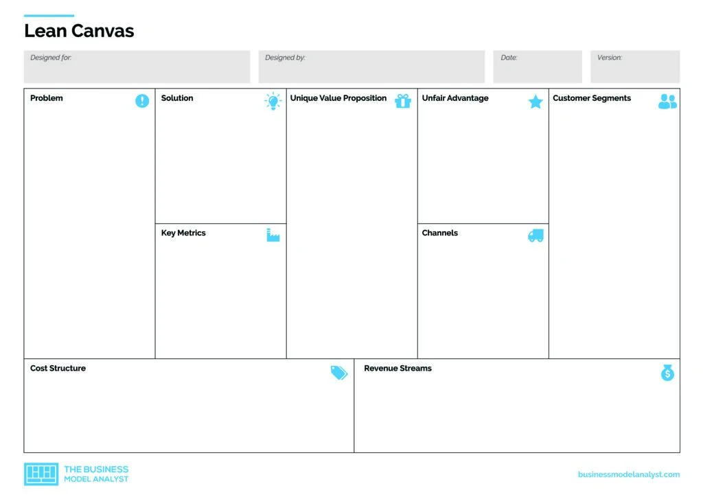 Lean Canvas Template PDF