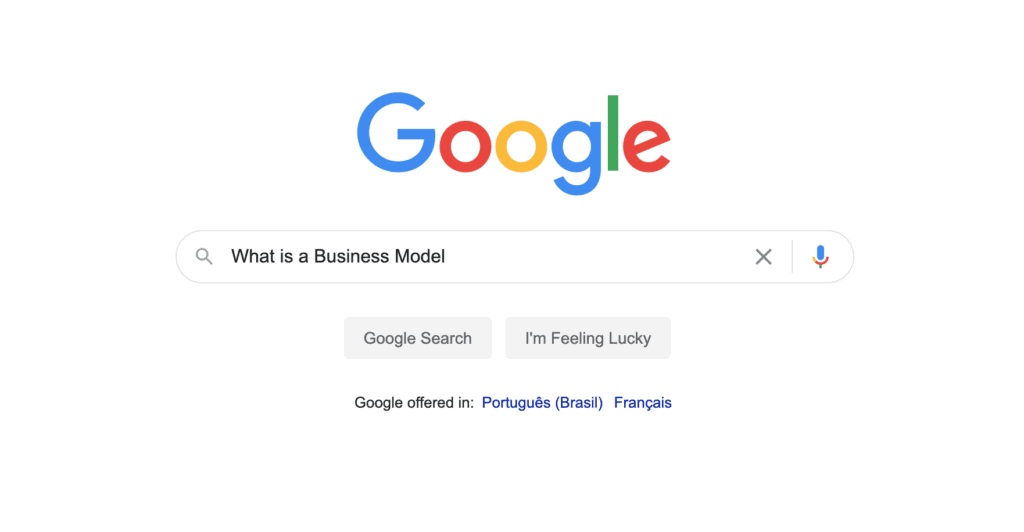 Business Model Google Search
