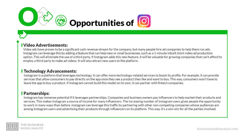 Instagram Opportunities - Instagram SWOT Analysis