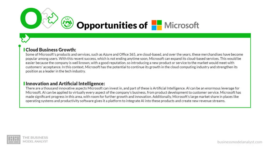 Microsoft Opportunities - Microsoft SWOT Analysis