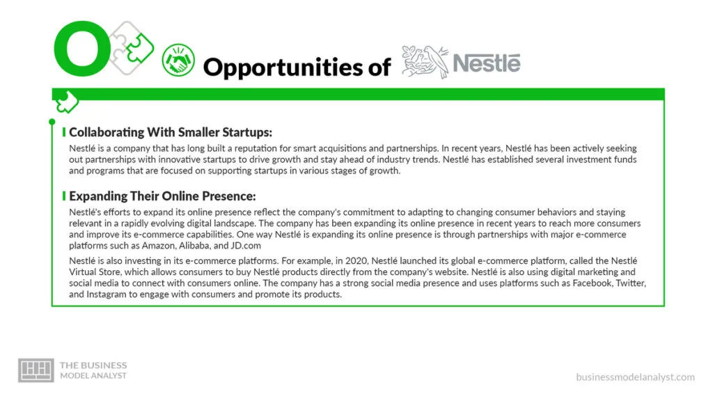 Nestlé Opportunities - Nestlé SWOT Analysis