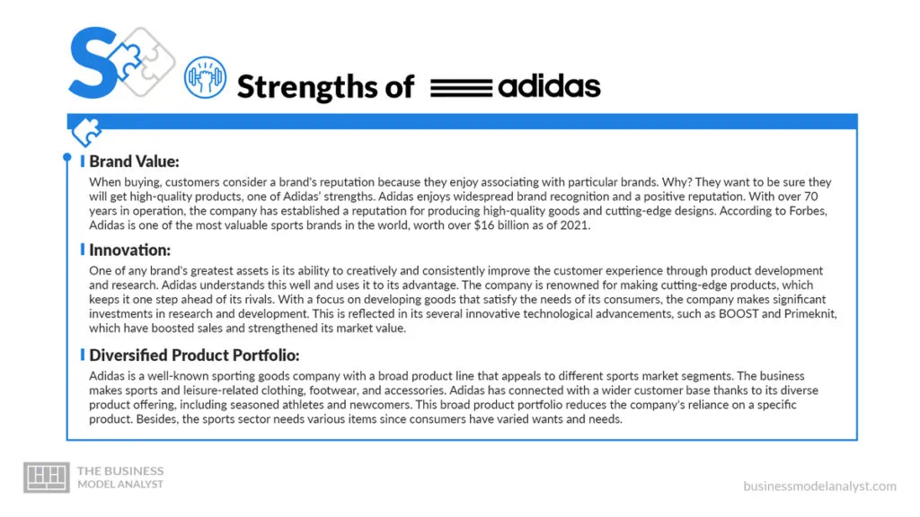 Adidas SWOT Strengths - Adidas SWOT Analysis
