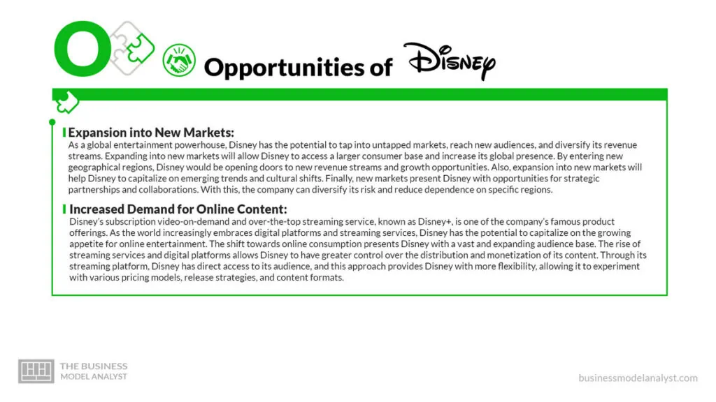 Disney Opportunities - Disney SWOT Analysis