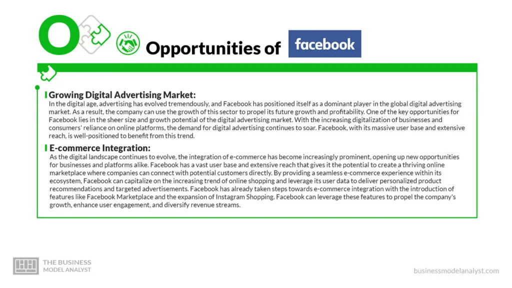 Facebook Opportunities - Facebook SWOT Analysis