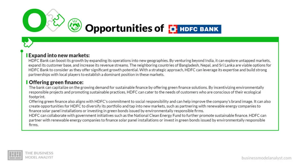 HDFC Bank Opportunities - HDFC Bank SWOT Analysis