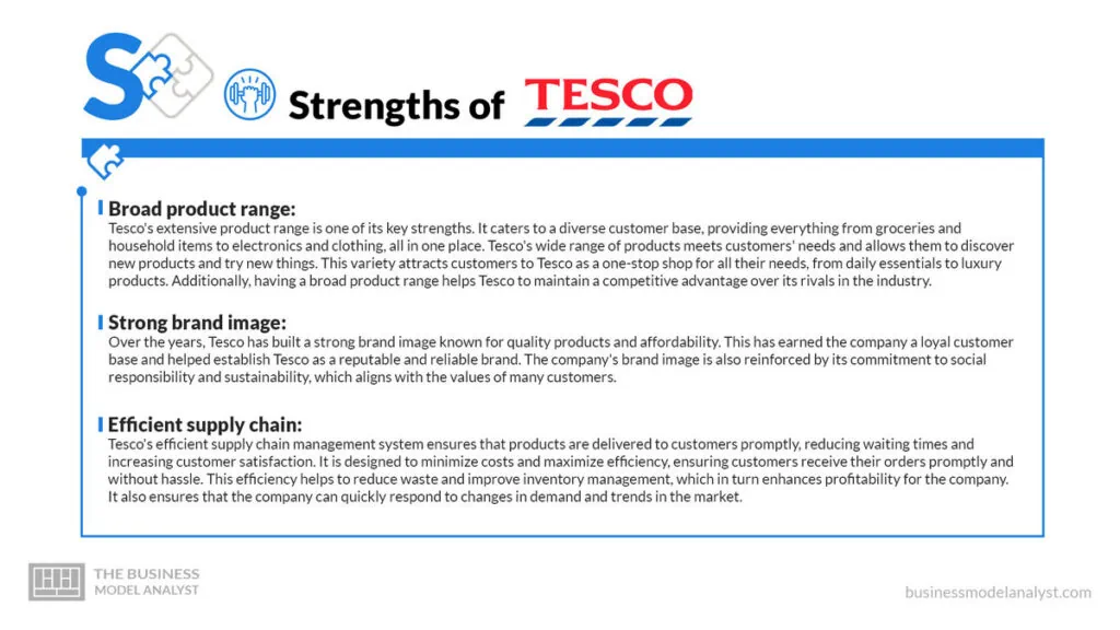 Tesco Strengths - Tesco SWOT Analysis