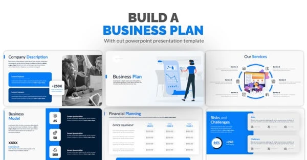 business plan presentation template content 1