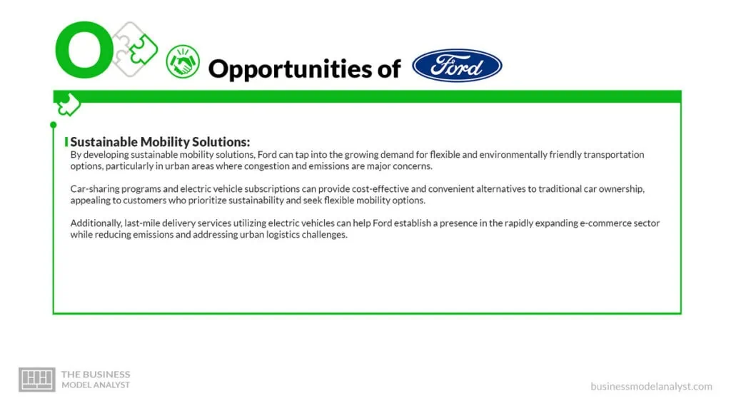 Ford Opportunities - Ford SWOT Analysis