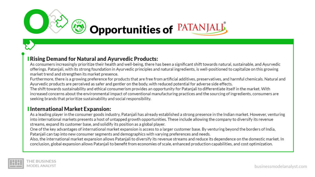 Patanjali Opportunities - Patanjali SWOT Analysis