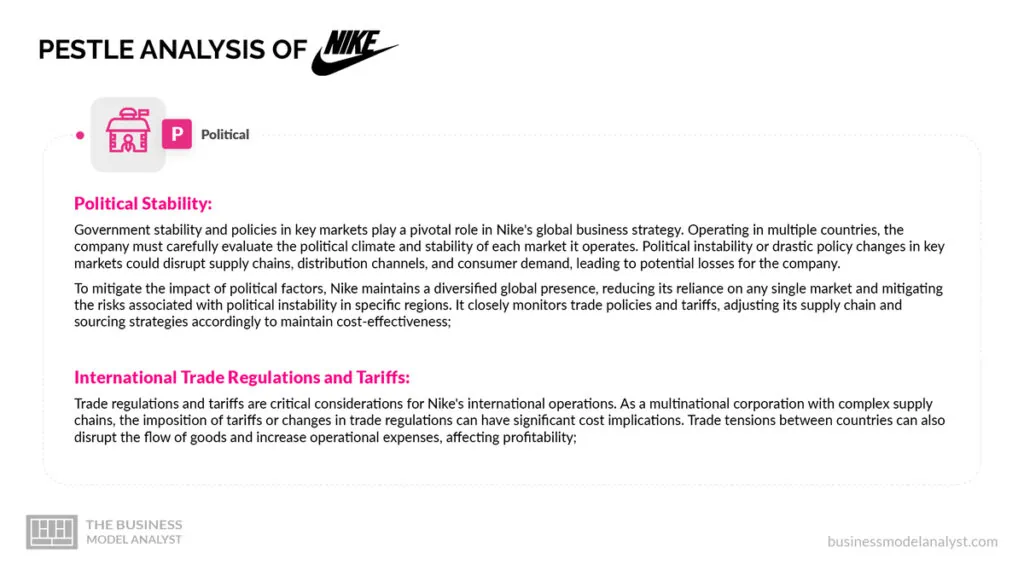 Nike Political Factors - Nike PESTLE Analysis