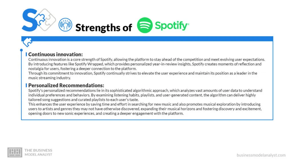 Spotify Strengths - Spotify SWOT Analysis