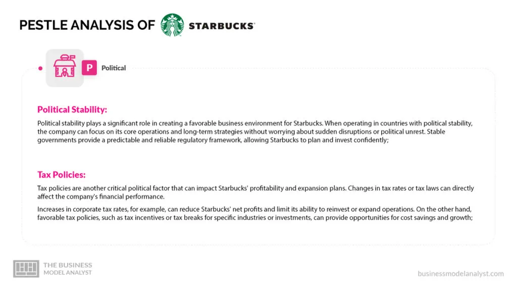 Starbucks Political Factors - Starbucks PESTLE Analysis