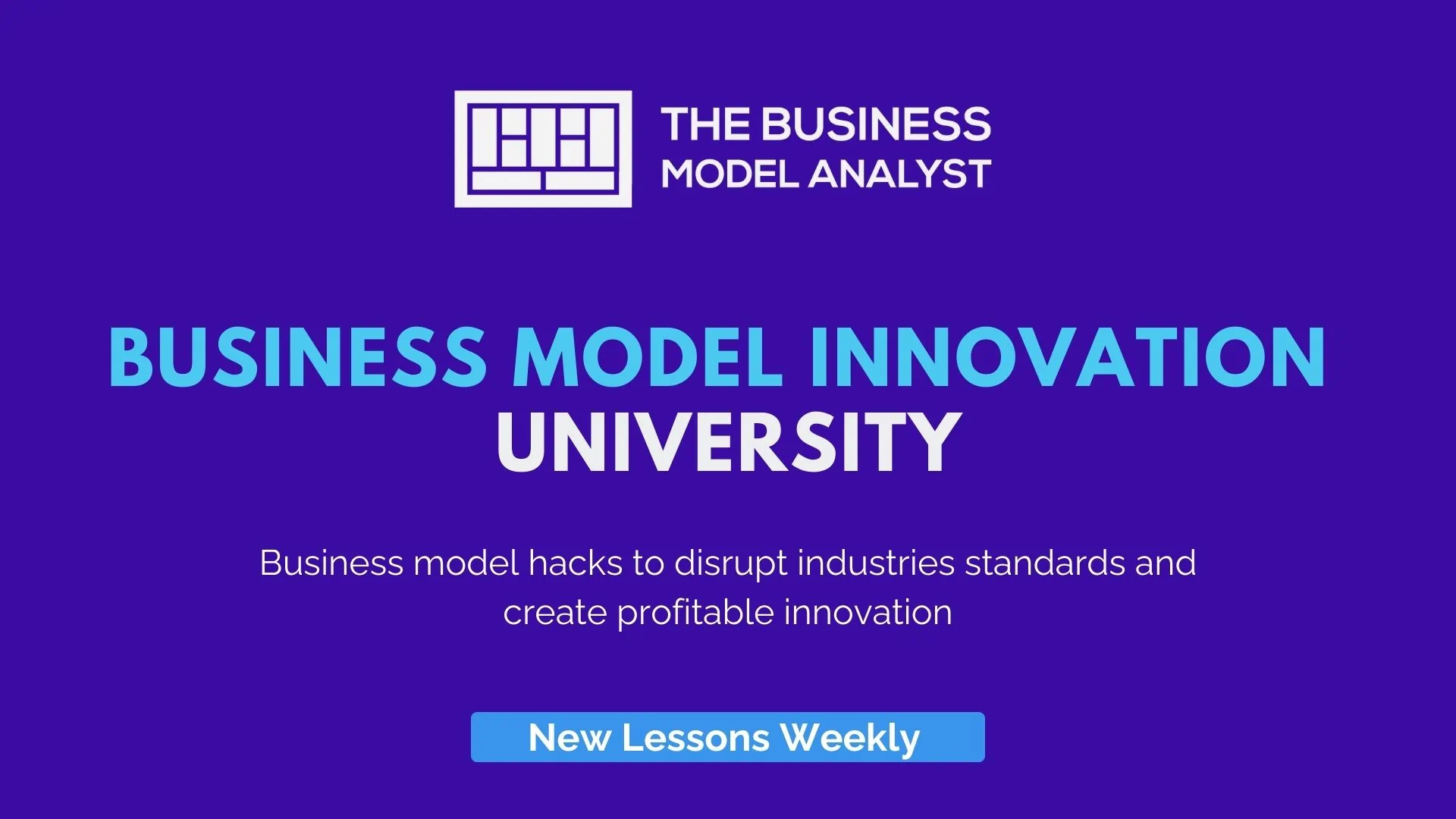 Business Model Innovation University