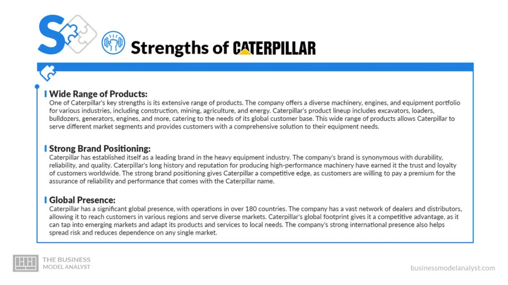 Caterpillar Strengths - Caterpillar SWOT Analysis