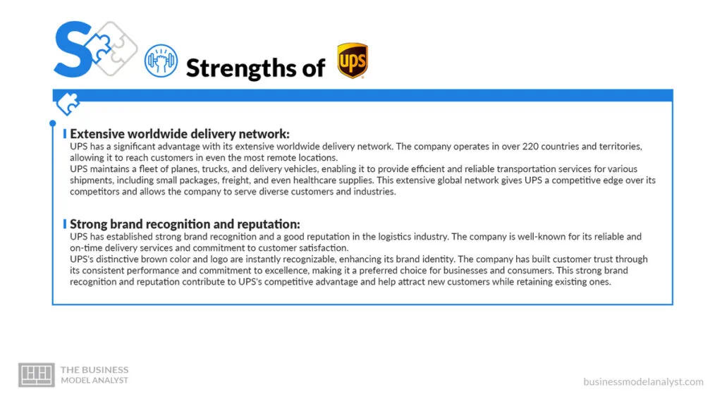 UPS Strengths - UPS SWOT Analysis