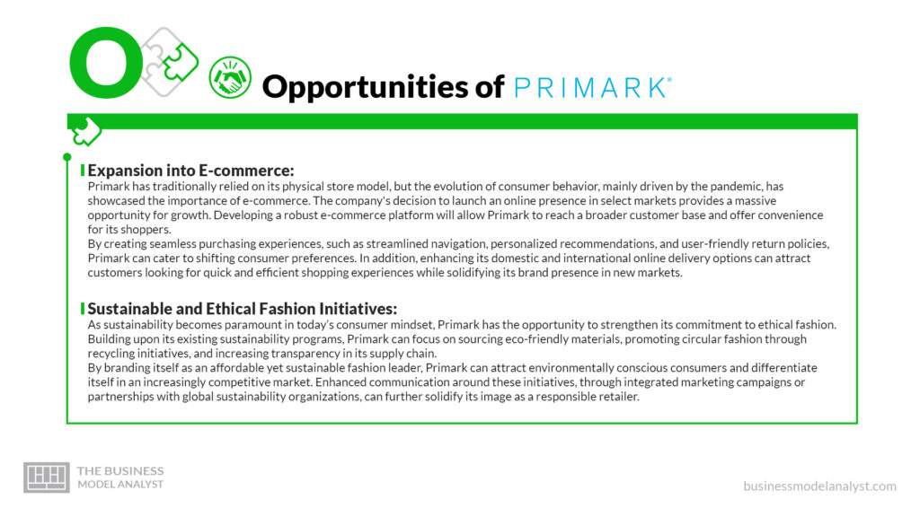Primark Opportunities - Primark SWOT Analysis