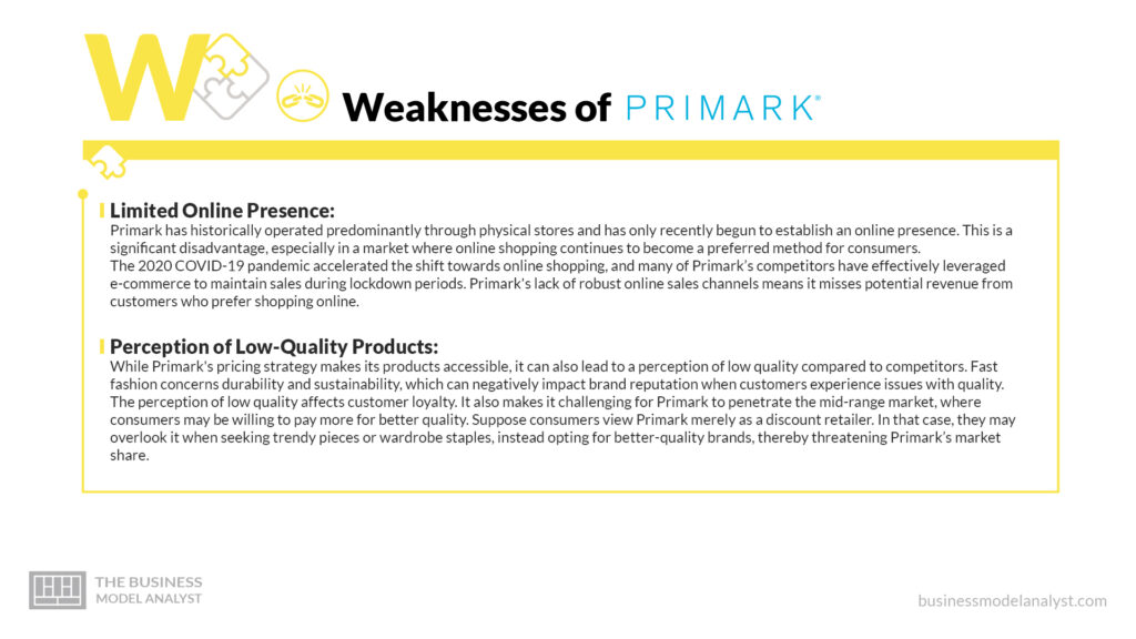 Primark Weaknesses - Primark SWOT Analysis