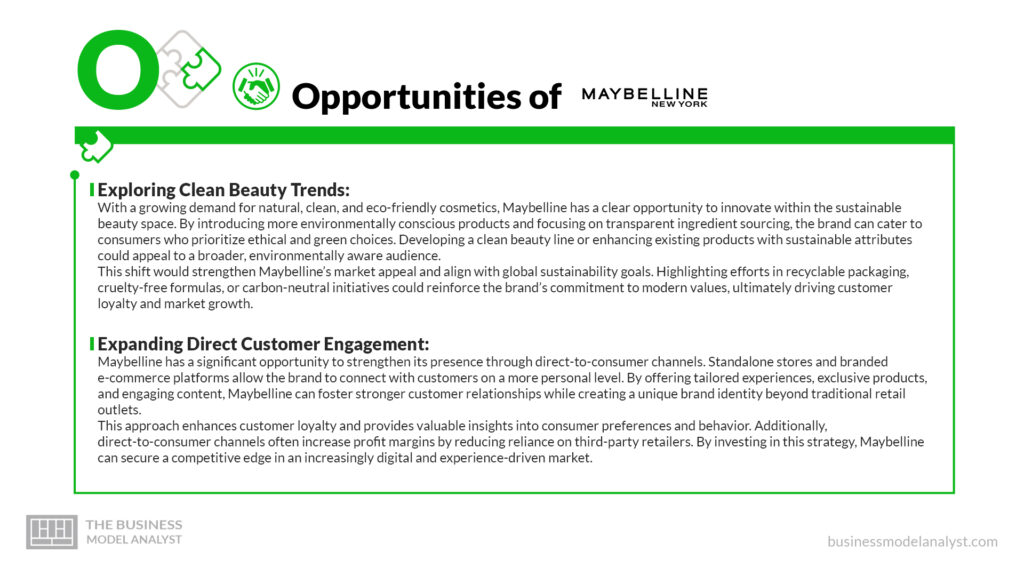 Maybelline Opportunities - Maybelline SWOT Analysis