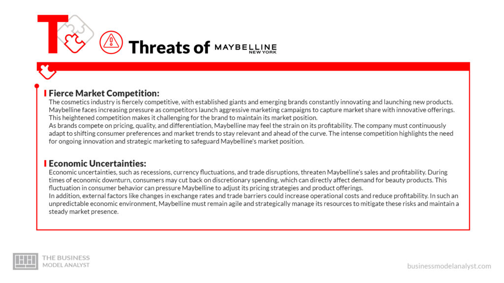 Maybelline Threats - Maybelline SWOT Analysis
