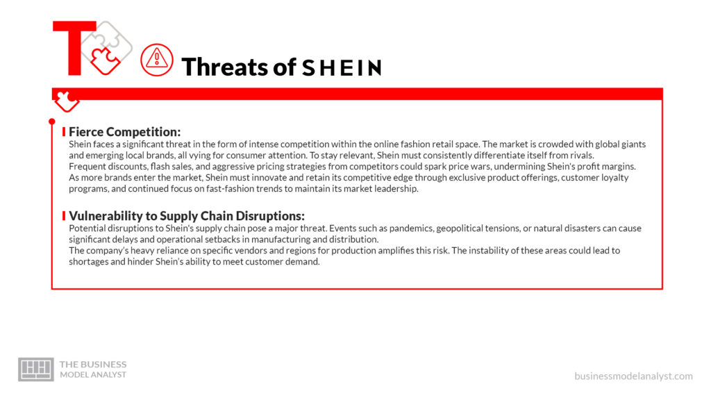 Shein Threats - Shein SWOT Analysis
