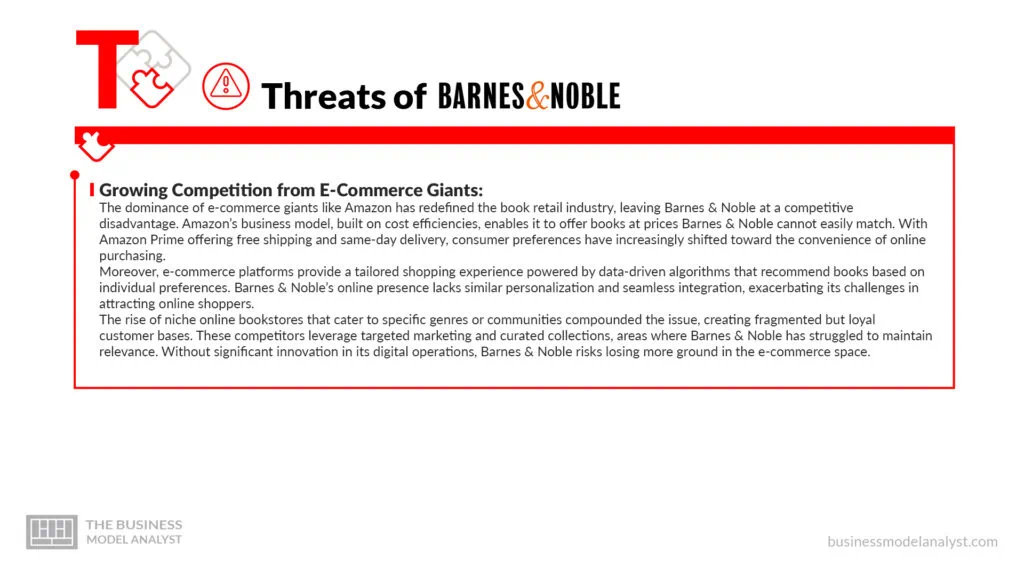Barnes & Noble Threats - Barnes & Noble SWOT Analysis