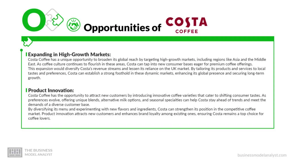 Costa Coffee Opportunities - Costa Coffee SWOT Analysis