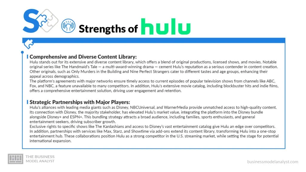 Hulu Strengths - Hulu SWOT Analysis