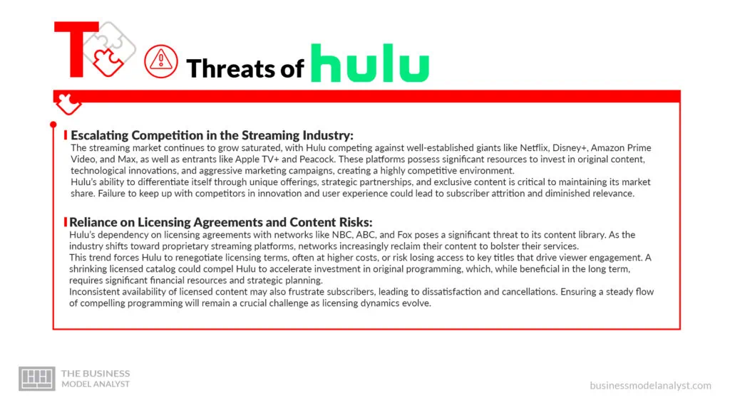 Hulu Threats - Hulu SWOT Analysis