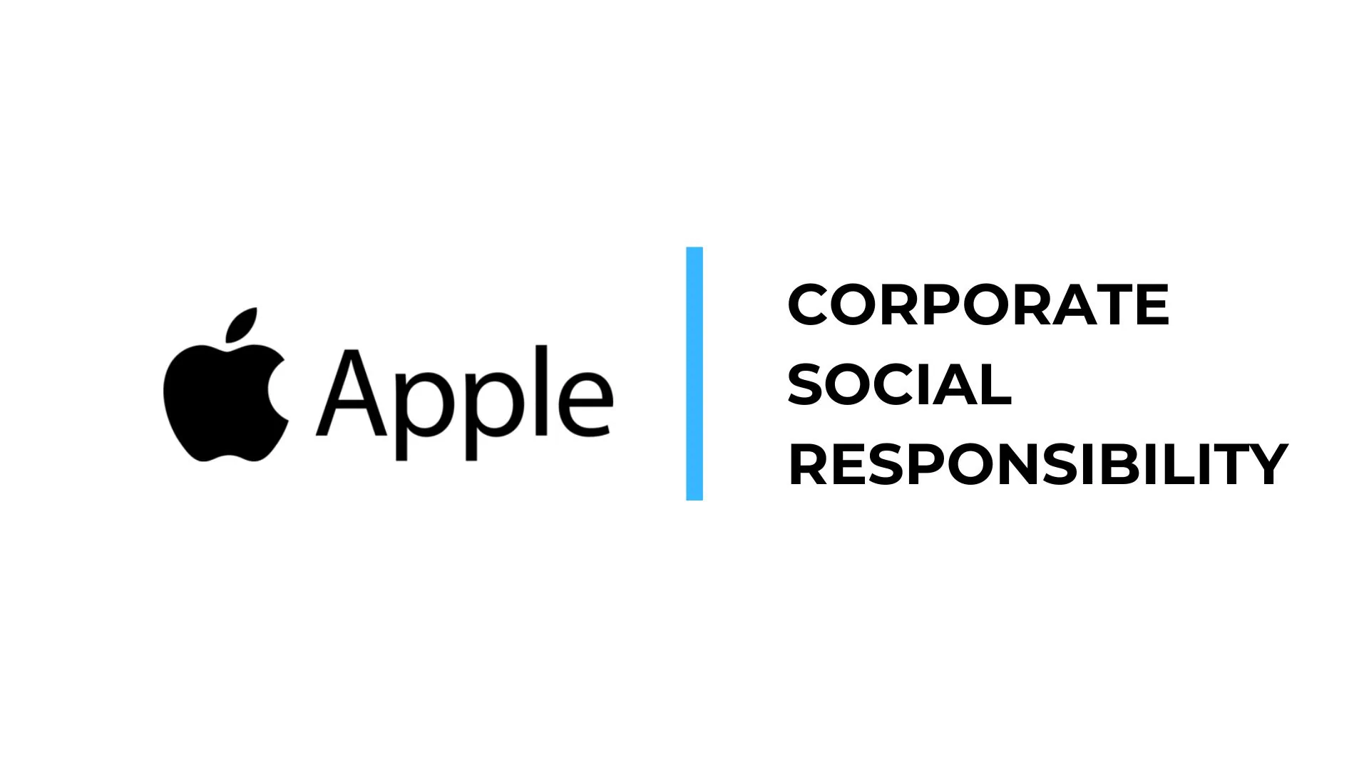 Apple corporate social responsibility
