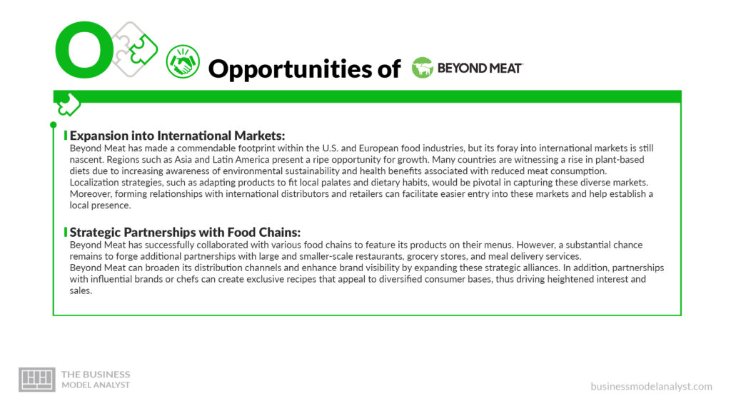 Beyond Meat Opportunities - Beyond Meat SWOT Analysis