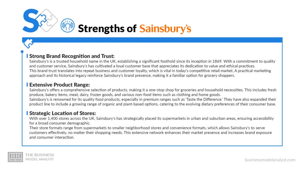 Sainsbury's Strengths - Sainsbury's SWOT Analysis