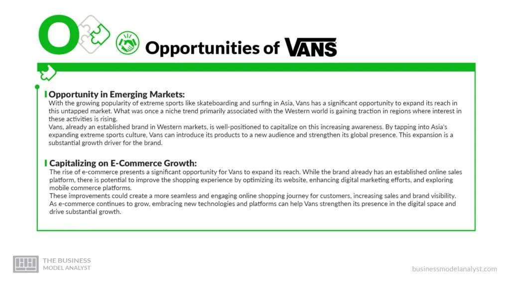 Vans Opportunities - Vans SWOT Analysis