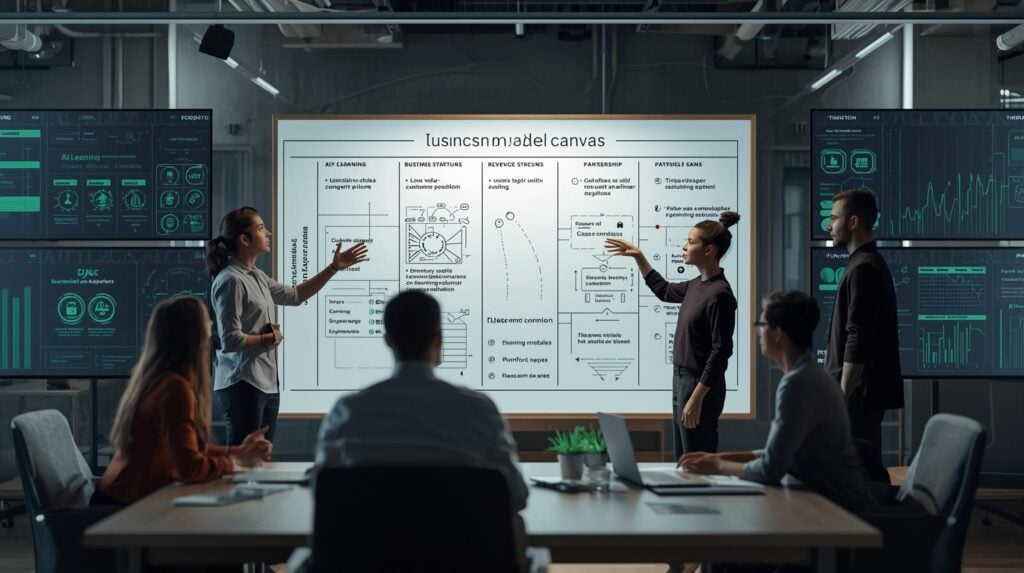 Business Model Canvas for AI Learning Startups