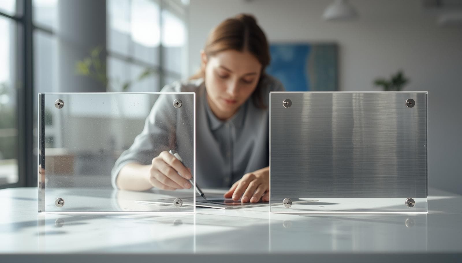 How to Choose the Right Material for Office Signs Comparing Acrylic and Metal