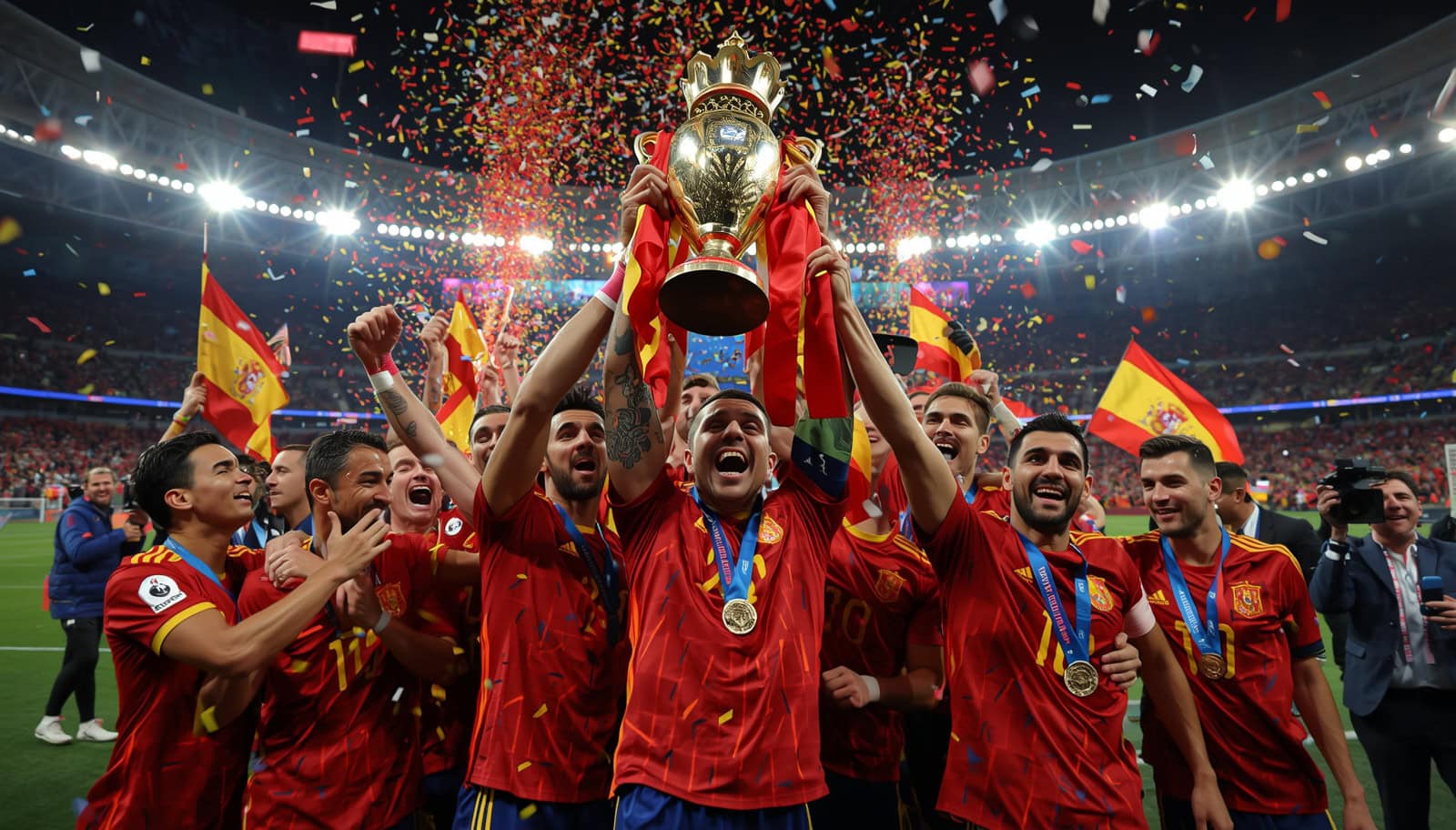 Spain National Team – winners of the 2024 Olympic football tournament