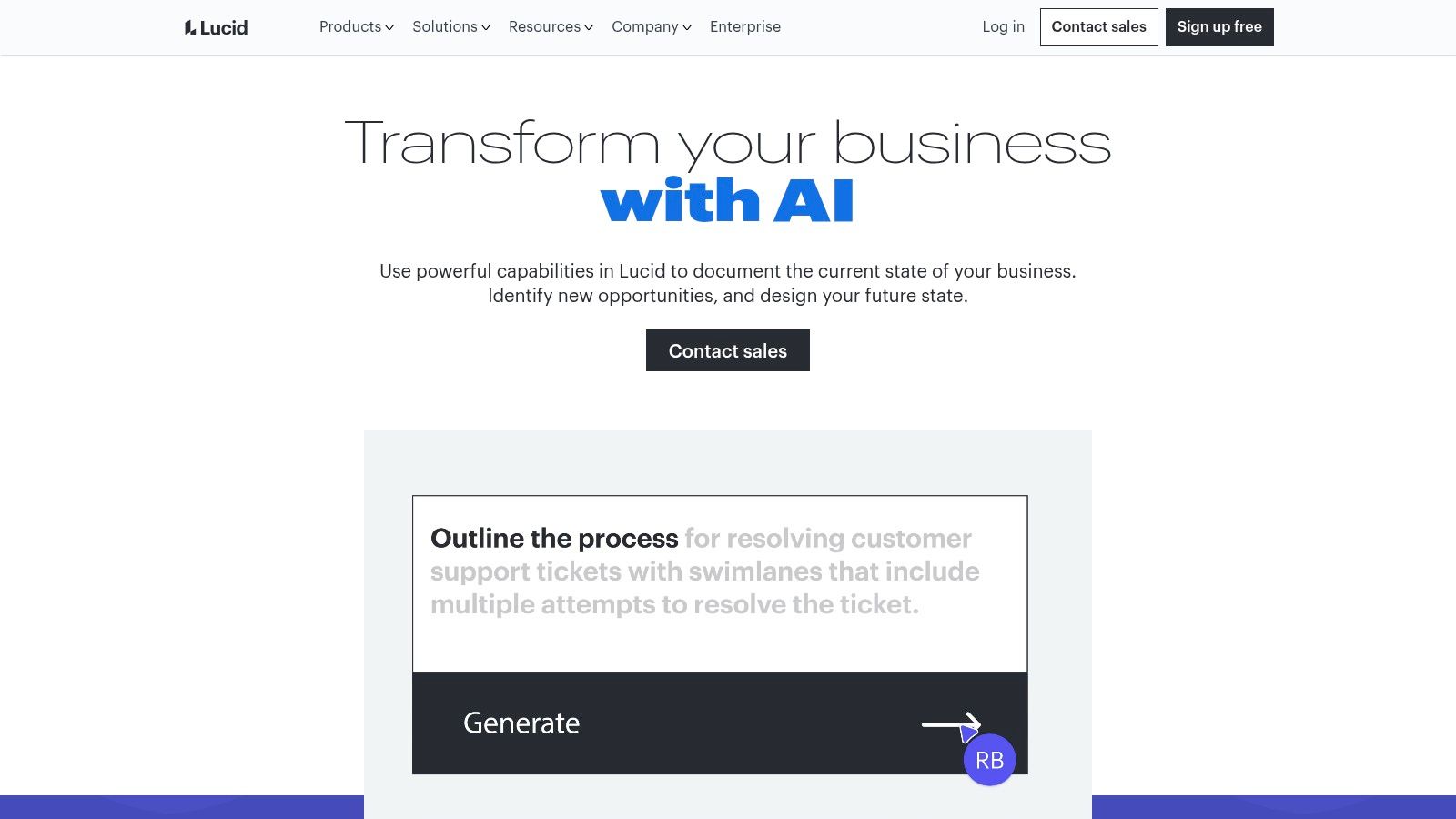 Business transformation using AI technology and customer support solutions.