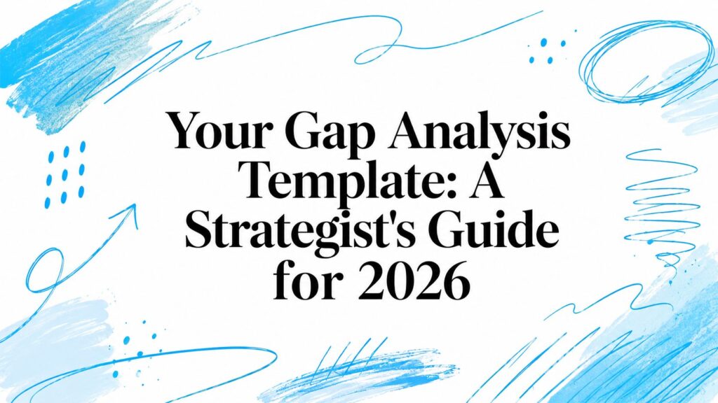 Your Gap Analysis Template: A Strategist's Guide for 2026