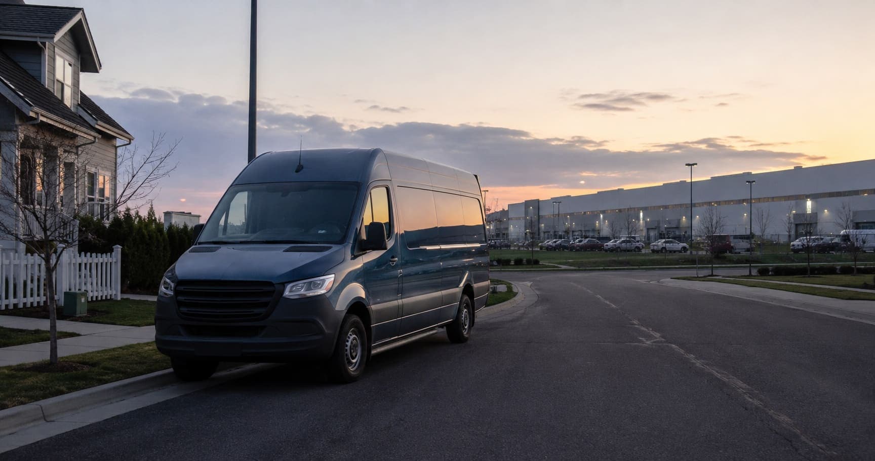 Amazon delivery van outside a fulfillment area during Prime Day 2026.