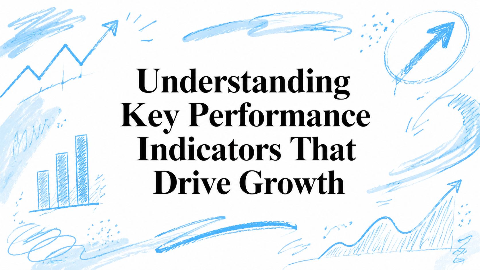 Business growth chart with upward arrows and graphs.