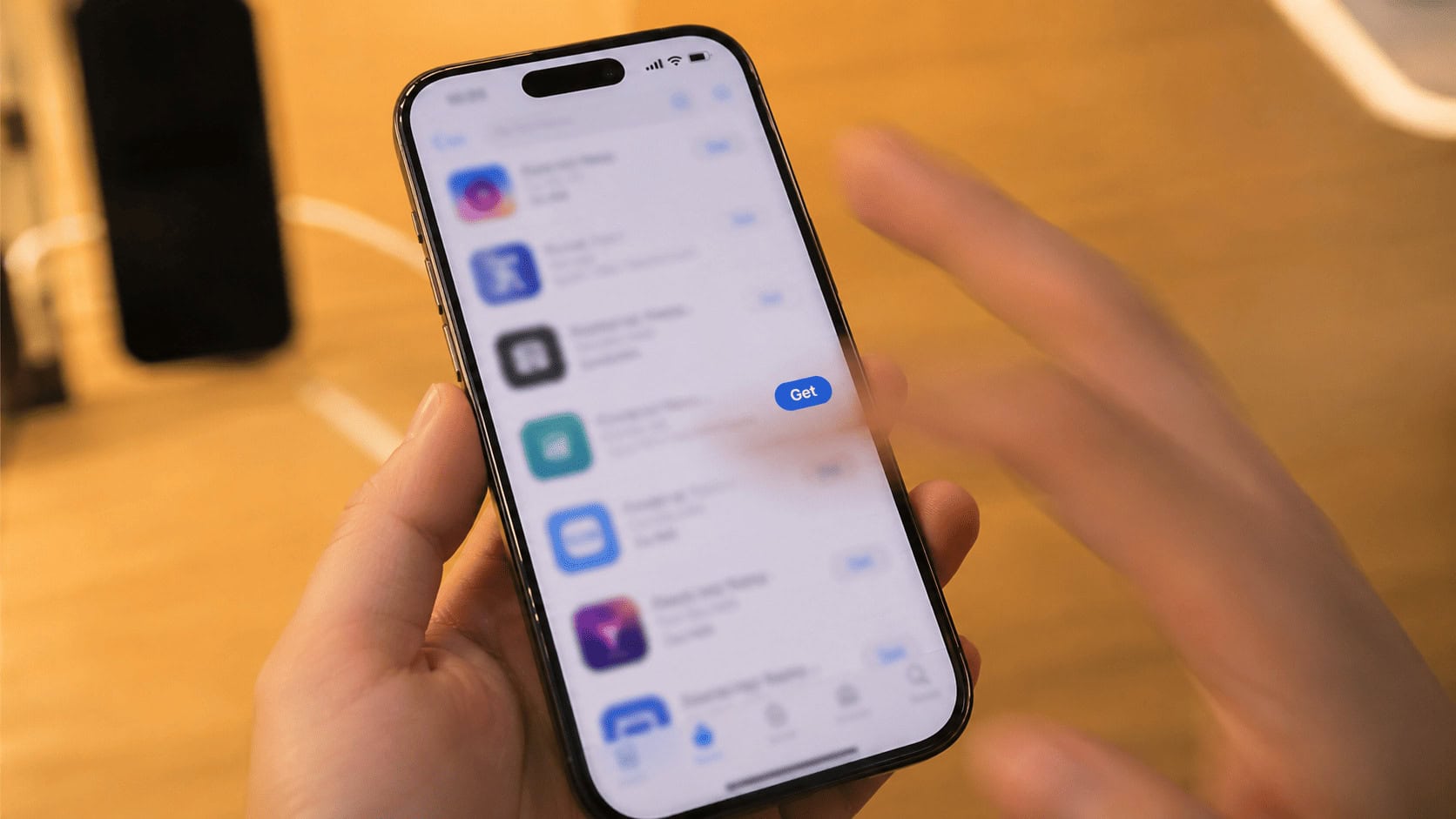 App Store search page flooded with near-identical AI-vibecoded apps on an iPhone screen