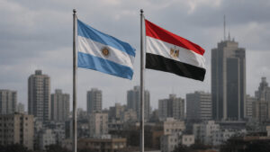 Argentina vs Egypt economy comparison for their 2026 World Cup Round of 16 match, showing both nations' GDP, growth, and inflation contrasts.