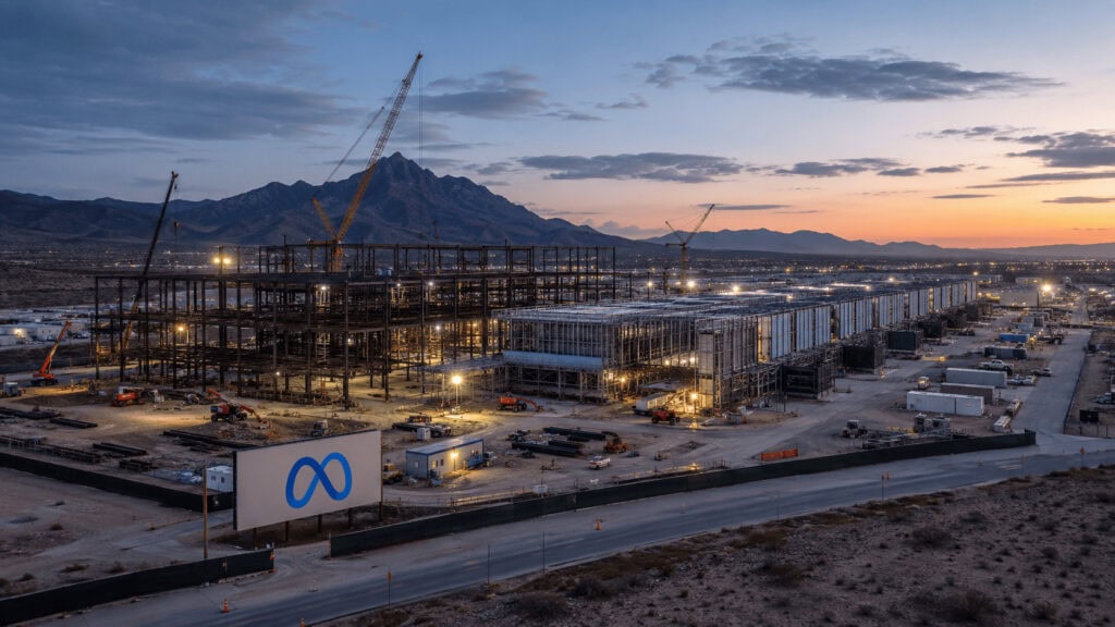 BlackRock-financed Meta data center under construction in El Paso, Texas, an $12 billion AI compute campus