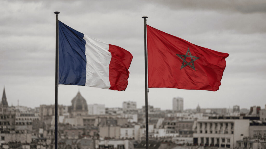 France and Morocco national flags side by side ahead of their 2026 World Cup quarterfinal economic comparison