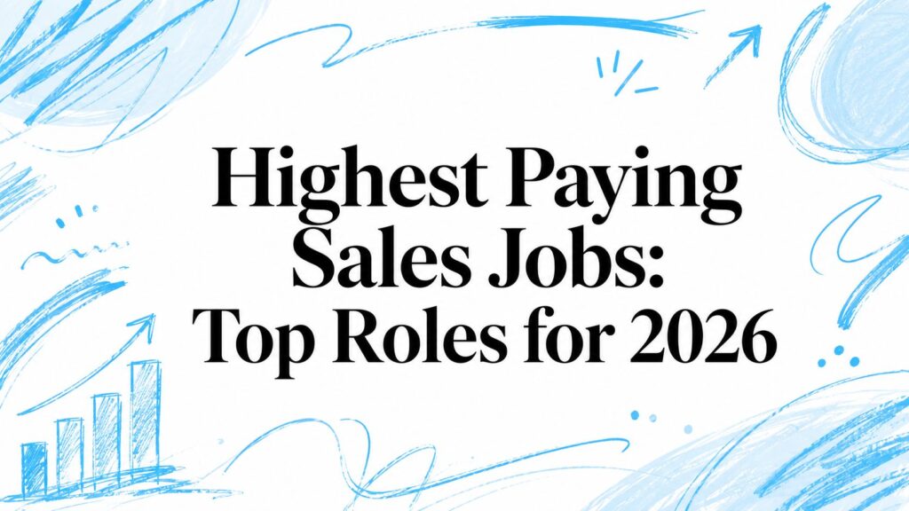 Top sales roles for 2026 with high earning potential.