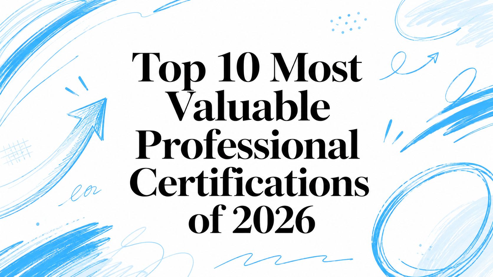 Image showing top 10 most valuable professional certifications of 2026.
