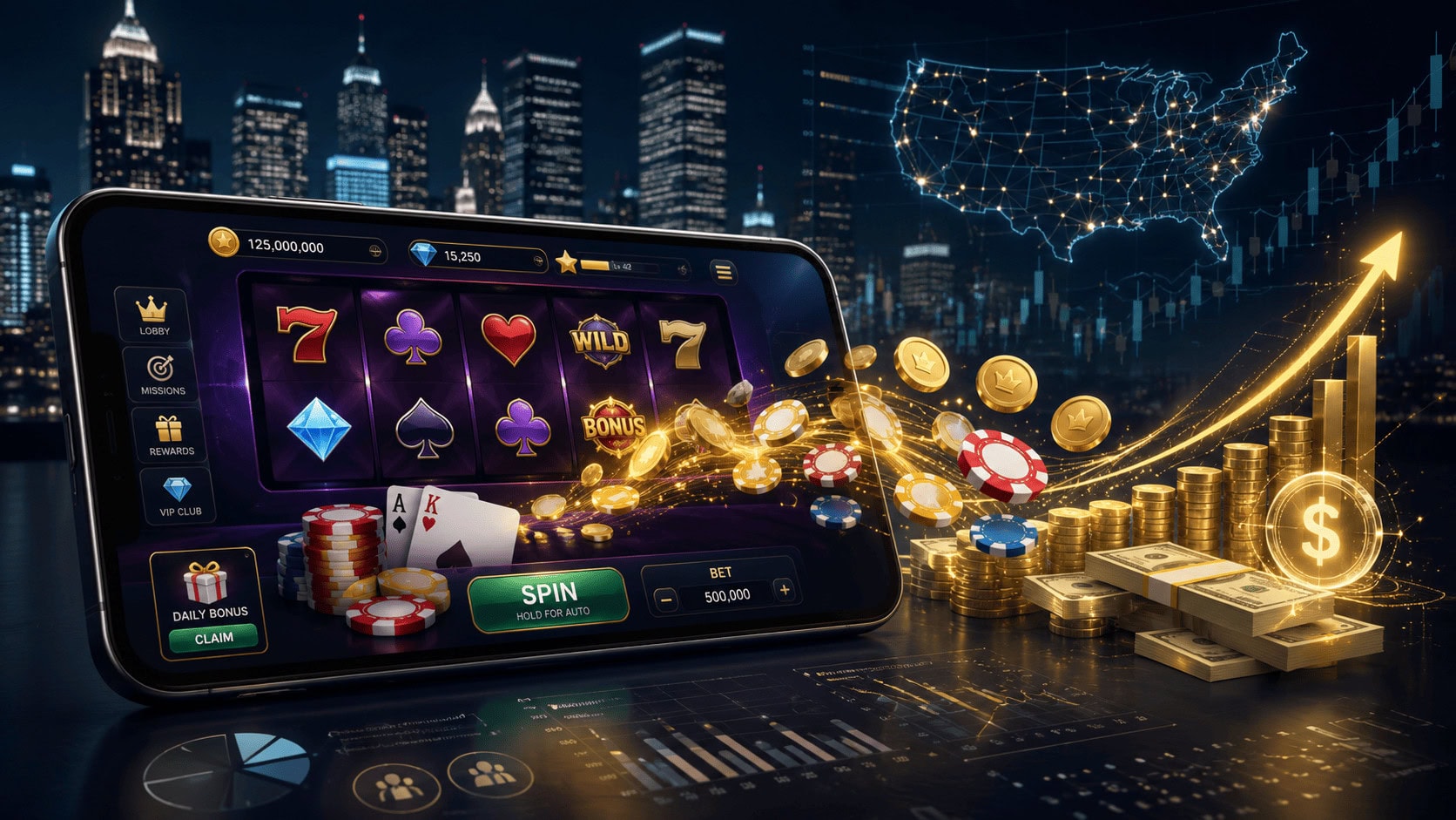 Social Casino Economics: How the Freemium Model Powers a $10 Billion US Market in 2026