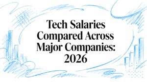 Comparison of tech salaries across major companies in 2026.