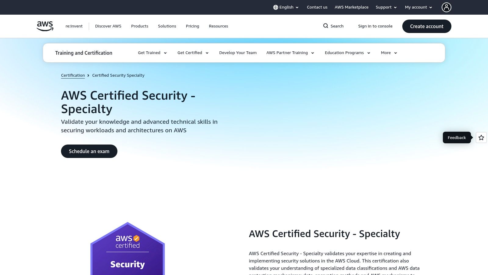 AWS Certified Security – Specialty (AWS)