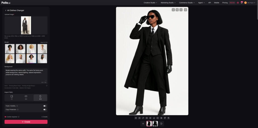 How to Create Clothing Showcase Videos Using Pollo AI Clothes Changer